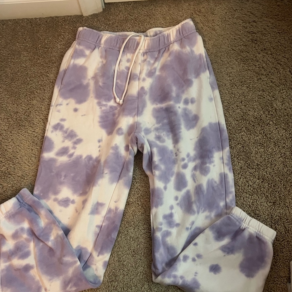 PacSun Purple Tie-Dye Sweatpants